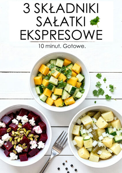 3 składniki. Sałatki ekspresowe [ebook]